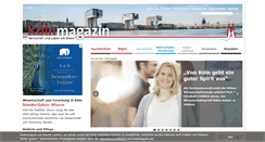 Desktop Screenshot of koelnmagazin.net